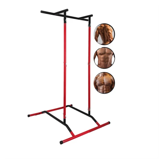 Stazione per trazioni Attrezzatura sportiva per esterni Cremagliera per ginnastica Fitness Supporto DIP Push UPS Parallel Bars